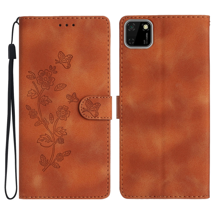 Flower Butterfly Embossing Pattern Leather Phone Case, Series 1