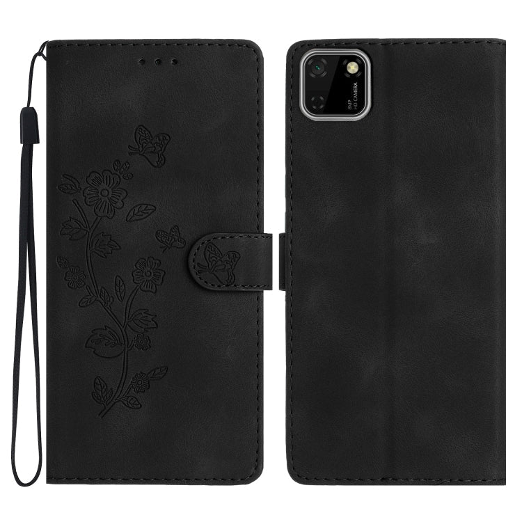 Flower Butterfly Embossing Pattern Leather Phone Case, Series 1