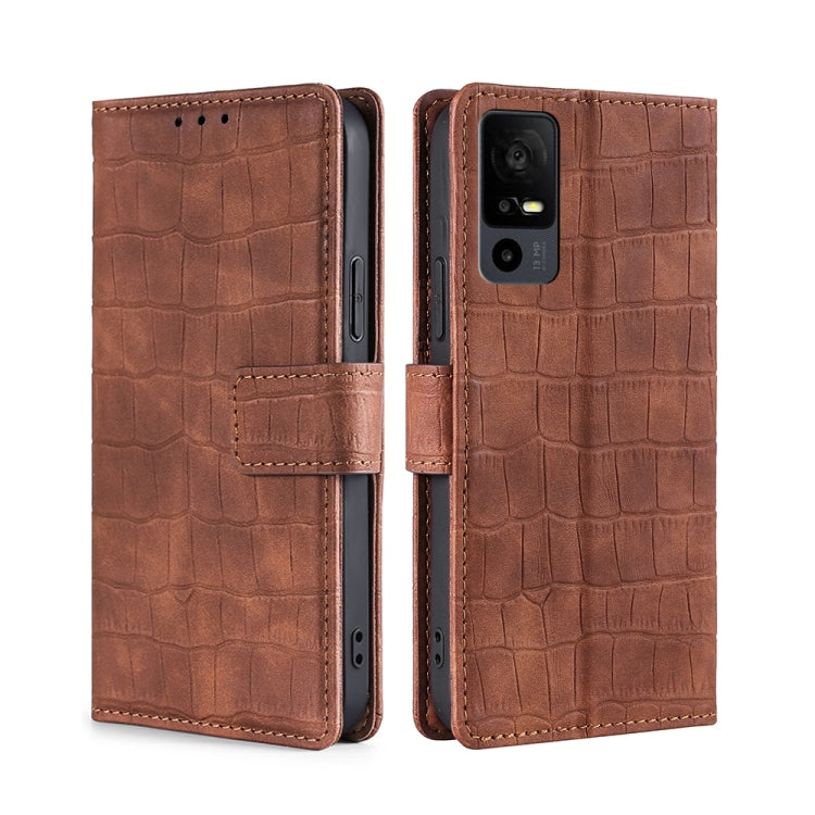 Skin Feel Crocodile Magnetic Clasp Leather Phone Case My Store