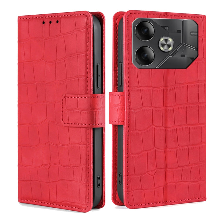 Skin Feel Crocodile Magnetic Clasp Leather Phone Case My Store