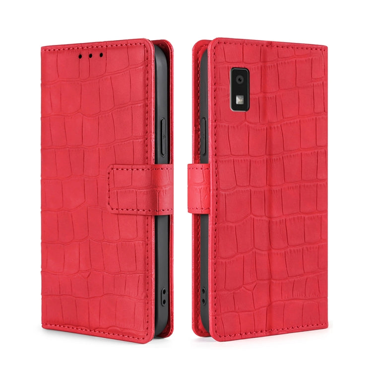 Skin Feel Crocodile Magnetic Clasp Leather Phone Case My Store