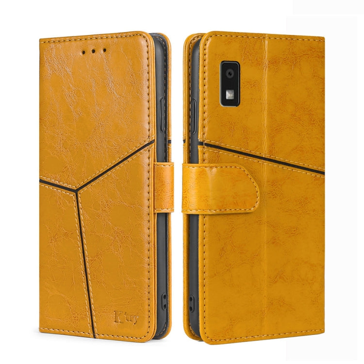 Geometric Stitching Leather Phone Case My Store