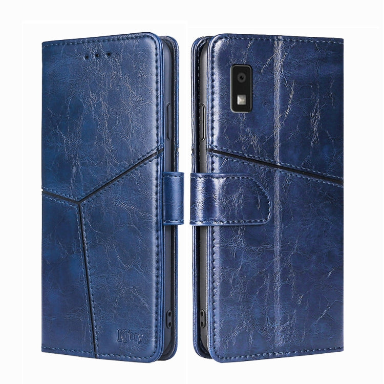 Geometric Stitching Leather Phone Case My Store