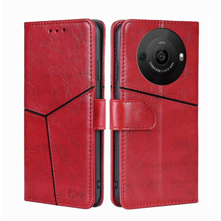 Geometric Stitching Leather Phone Case My Store