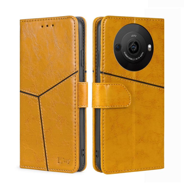 Geometric Stitching Leather Phone Case My Store