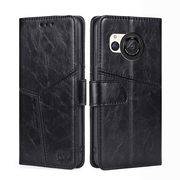 Geometric Stitching Leather Phone Case My Store