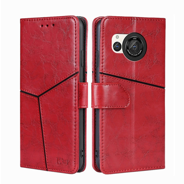 Geometric Stitching Leather Phone Case My Store