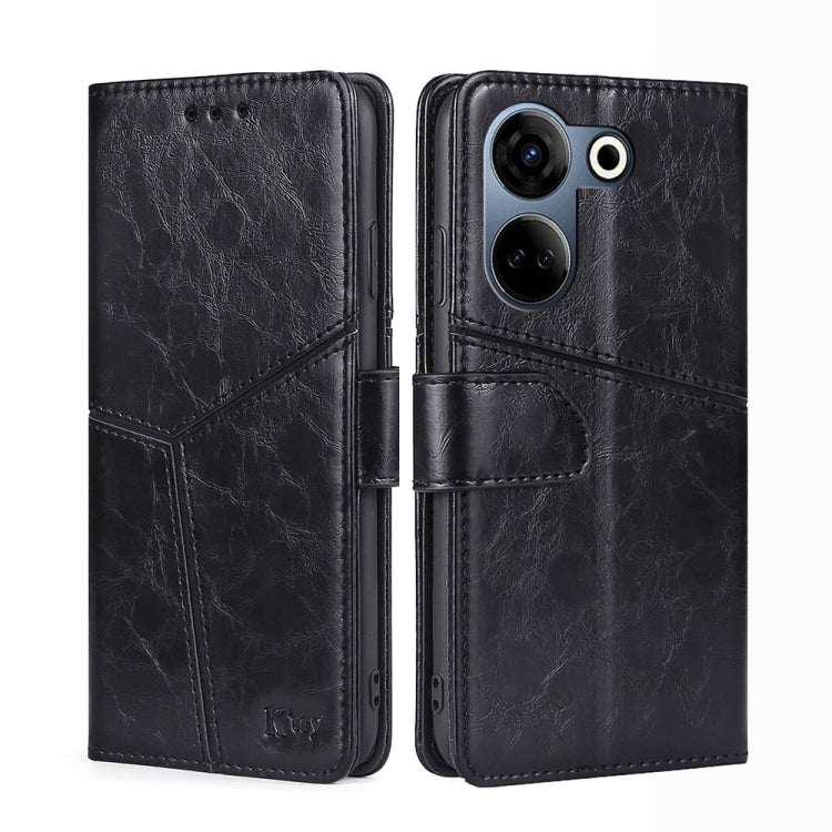 Geometric Stitching Leather Phone Case My Store