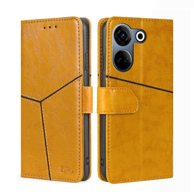 Geometric Stitching Leather Phone Case