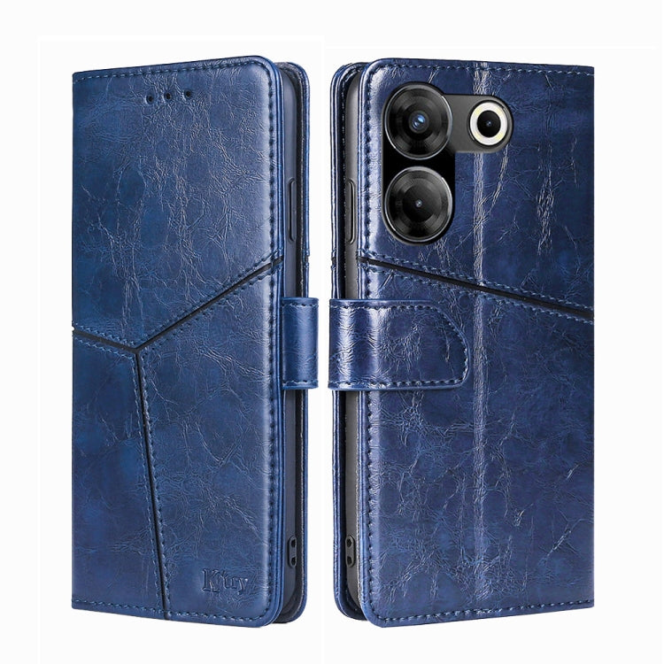 Geometric Stitching Leather Phone Case