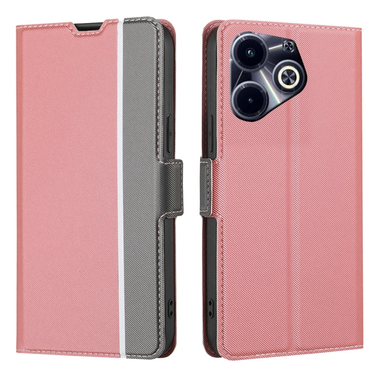 Twill Texture Side Button Leather Phone Case My Store