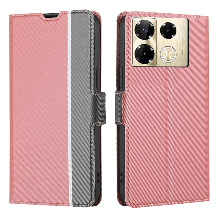 Twill Texture Side Button Leather Phone Case My Store