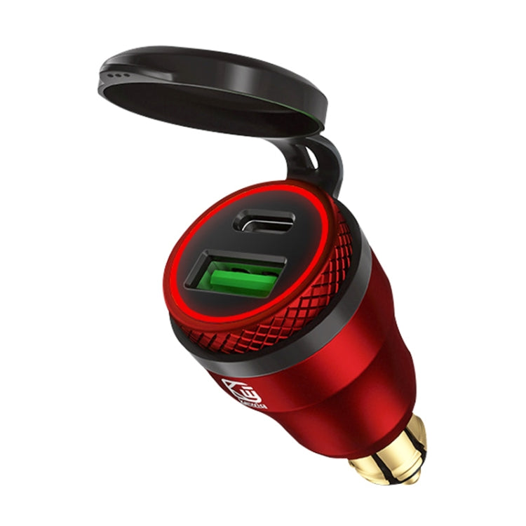 Motorcycle European-style Small-caliber Aluminum Alloy QC 3.0 + PD Fast Charge USB Charger ÎҵÄÉ̵ê