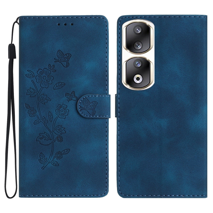 Flower Butterfly Embossing Pattern Leather Phone Case, Series 2