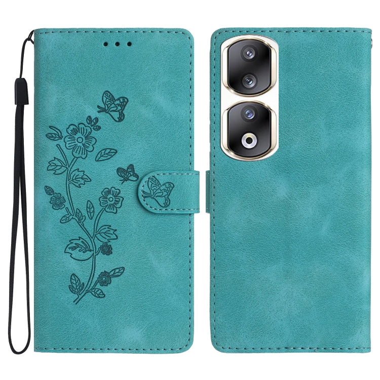 Flower Butterfly Embossing Pattern Leather Phone Case, Series 2