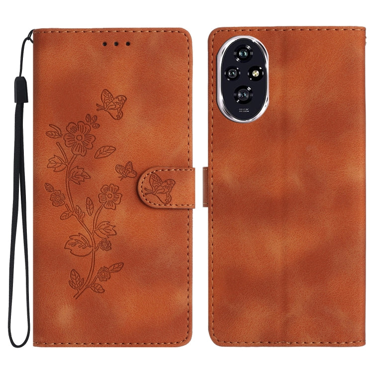 Flower Butterfly Embossing Pattern Leather Phone Case, Series 2