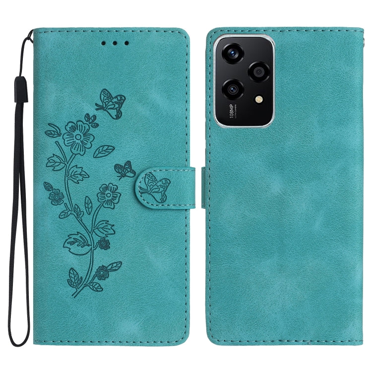 Flower Butterfly Embossing Pattern Leather Phone Case, Series 1