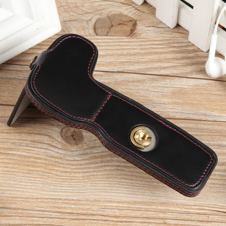 1/4 inch Thread PU Leather Camera Half Case Base