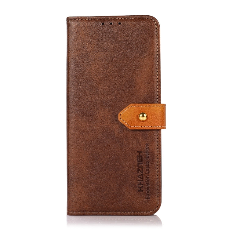 KHAZNEH Dual-color Cowhide Texture Flip Leather Phone Case My Store