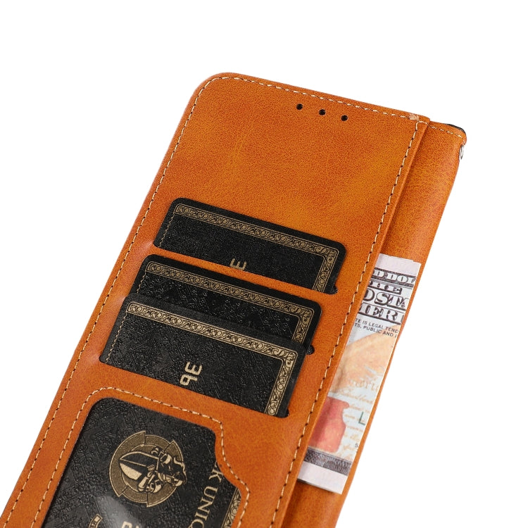 KHAZNEH Dual-color Cowhide Texture Flip Leather Phone Case My Store