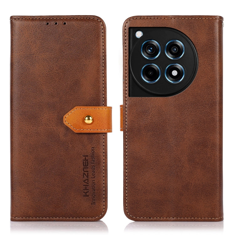 KHAZNEH Dual-color Cowhide Texture Flip Leather Phone Case My Store