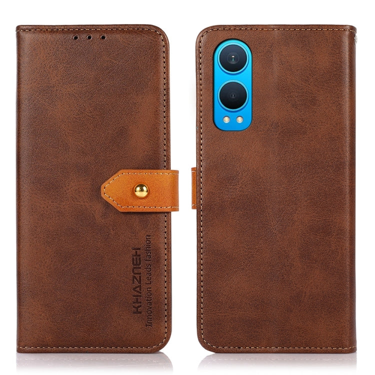 KHAZNEH Dual-color Cowhide Texture Flip Leather Phone Case My Store