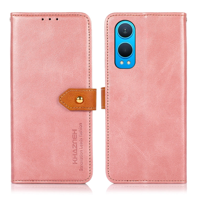 KHAZNEH Dual-color Cowhide Texture Flip Leather Phone Case My Store