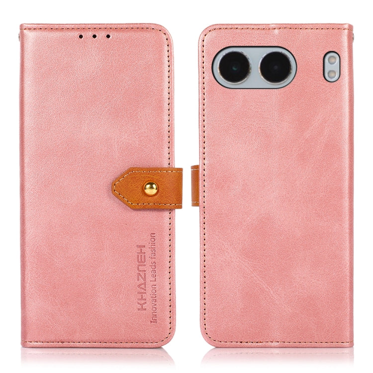 KHAZNEH Dual-color Cowhide Texture Flip Leather Phone Case My Store