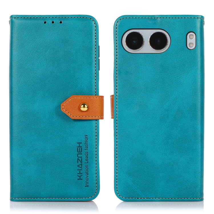 KHAZNEH Dual-color Cowhide Texture Flip Leather Phone Case My Store