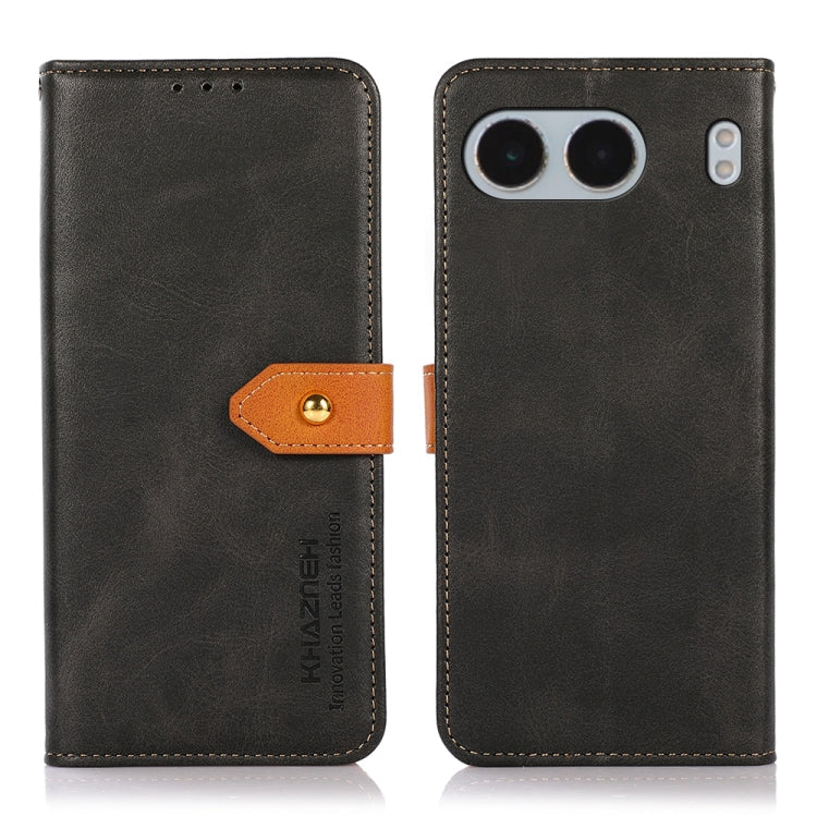 KHAZNEH Dual-color Cowhide Texture Flip Leather Phone Case My Store