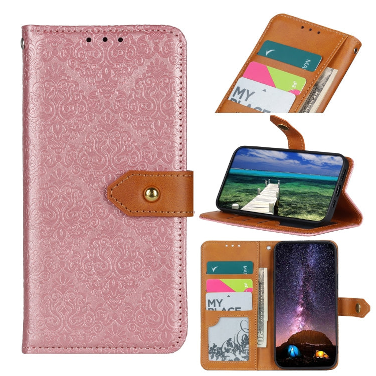 European Floral Embossed Flip Leather Phone Case My Store