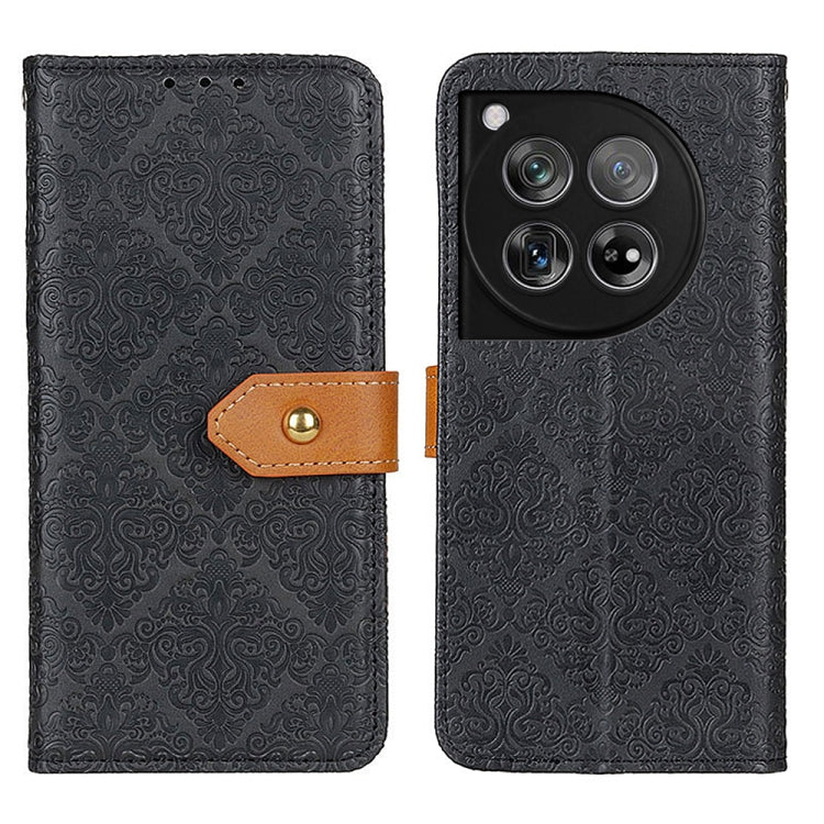 European Floral Embossed Flip Leather Phone Case My Store