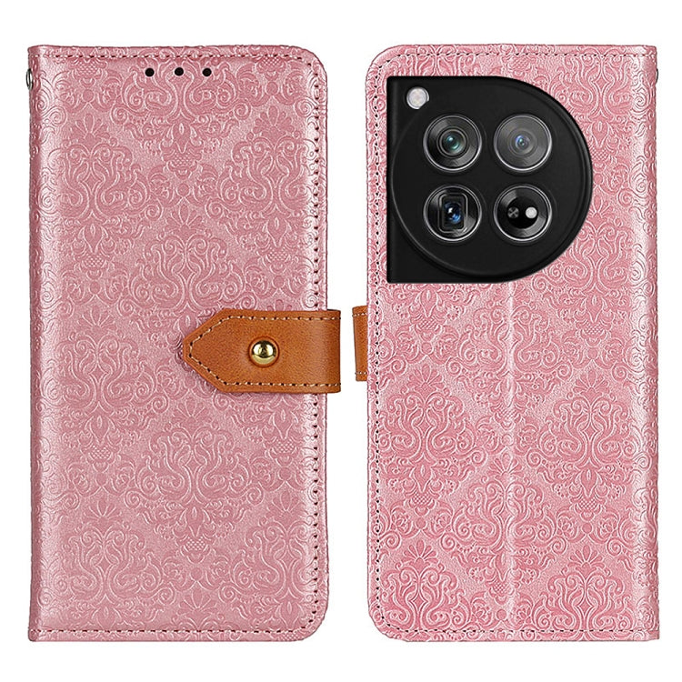 European Floral Embossed Flip Leather Phone Case My Store