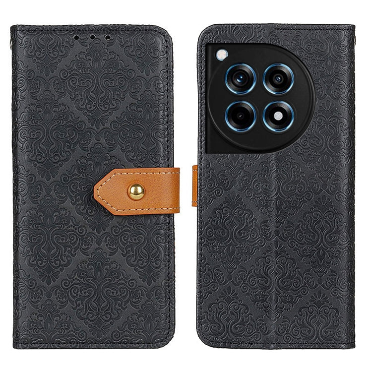 European Floral Embossed Flip Leather Phone Case My Store