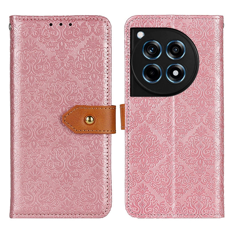 European Floral Embossed Flip Leather Phone Case My Store