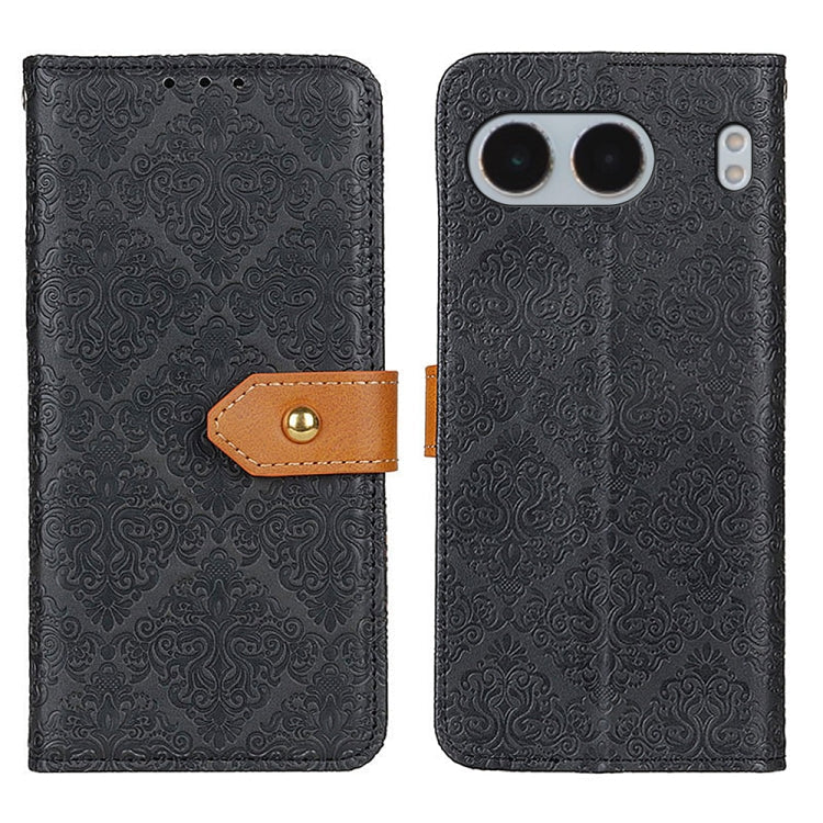 European Floral Embossed Flip Leather Phone Case My Store