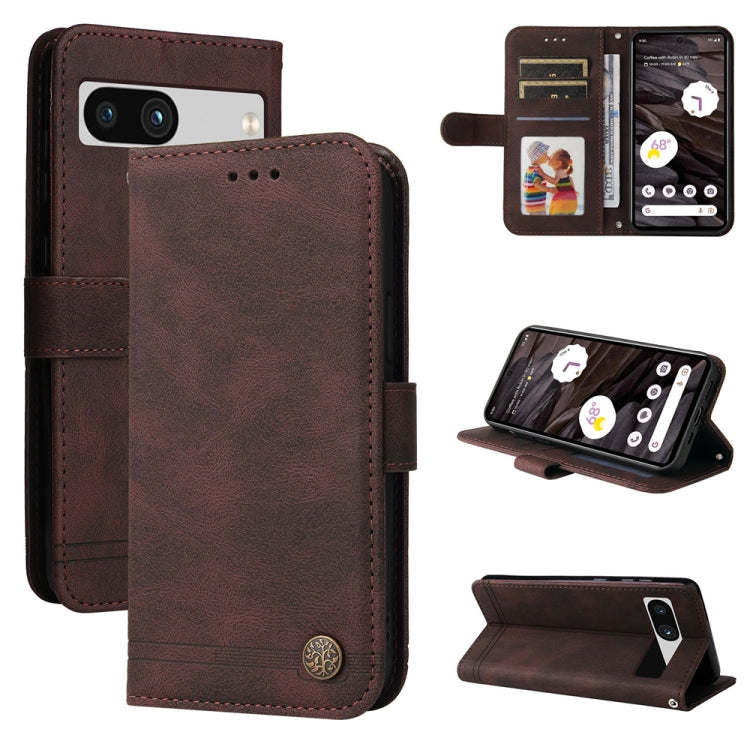 Skin Feel Life Tree Metal Button Leather Phone Case, Series 1 My Store