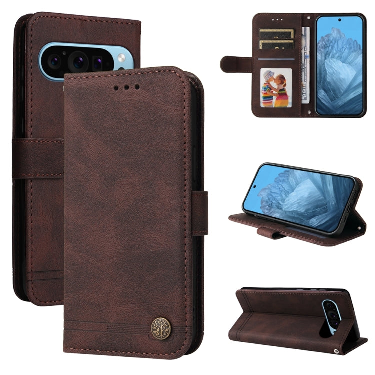 Skin Feel Life Tree Metal Button Leather Phone Case, Series 1 My Store