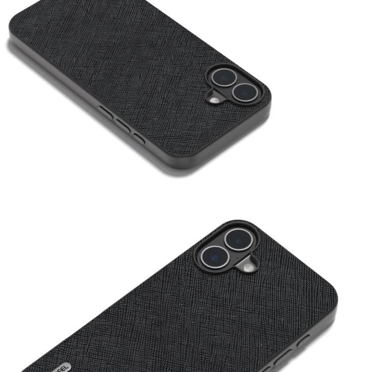 ABEEL Cross Texture Genuine Leather Phone Case, Series 1