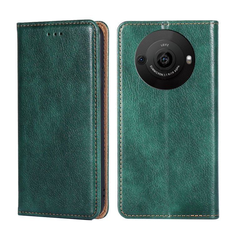 Gloss Oil Solid Color Magnetic Leather Phone Case My Store