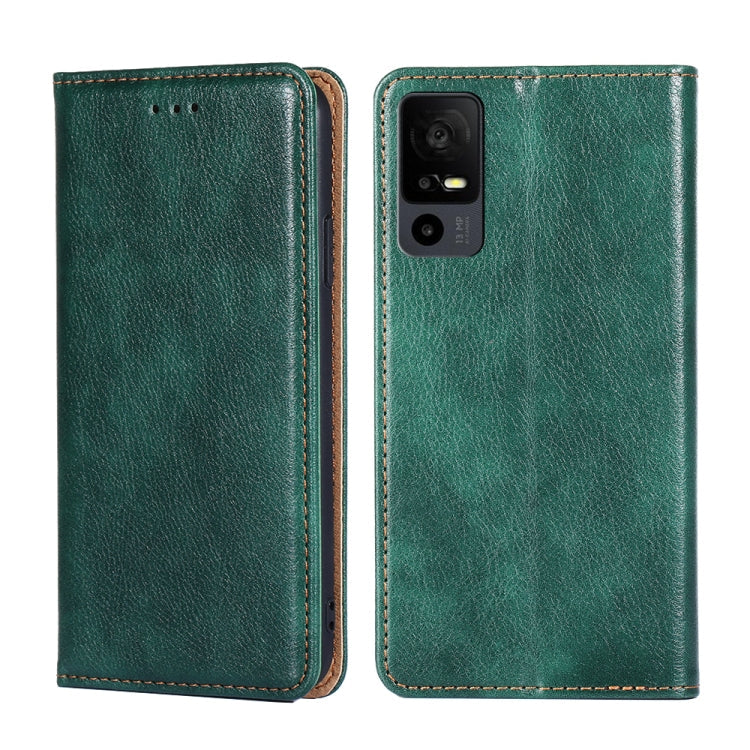 Gloss Oil Solid Color Magnetic Leather Phone Case My Store