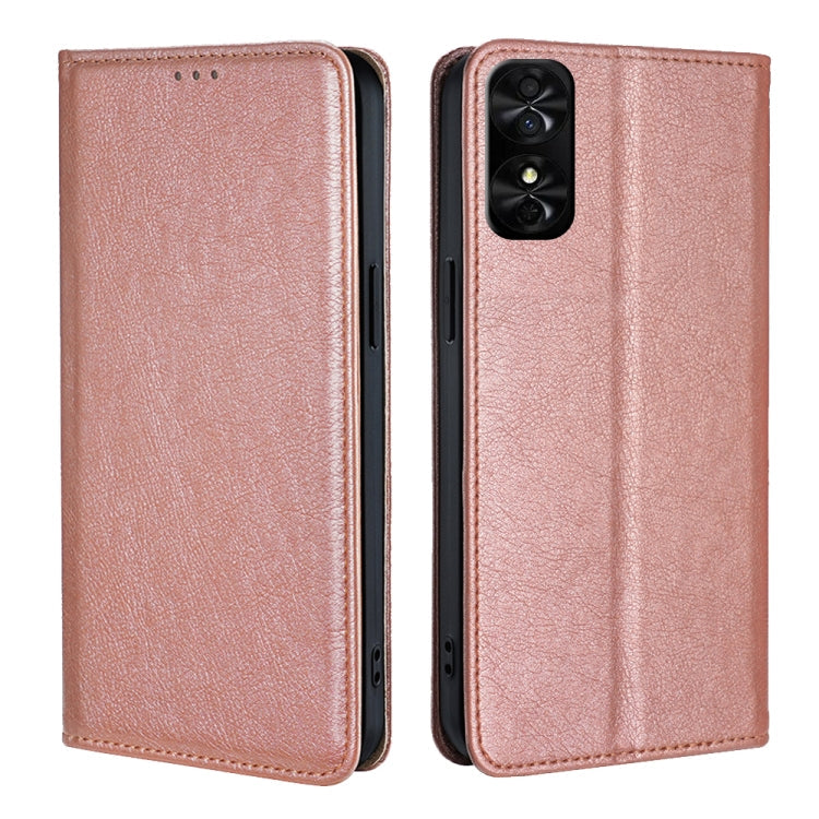 Gloss Oil Solid Color Magnetic Leather Phone Case My Store