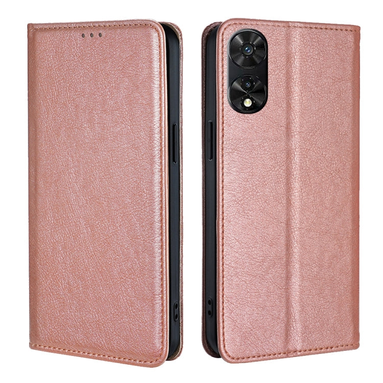 Gloss Oil Solid Color Magnetic Leather Phone Case My Store