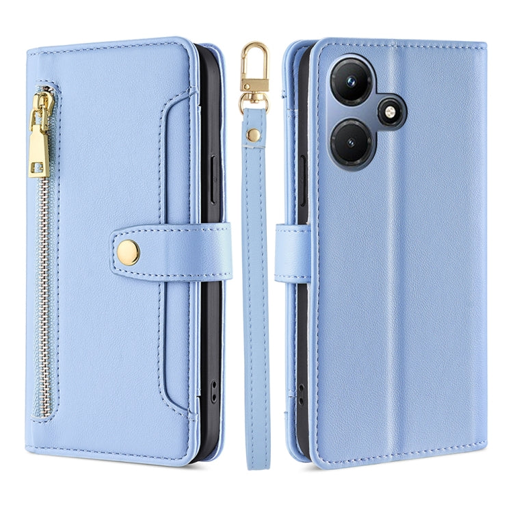 Sheep Texture Cross-body Zipper Wallet Leather Phone Case, Series 1 My Store