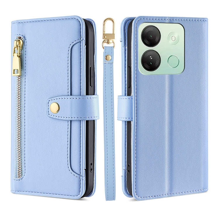 Sheep Texture Cross-body Zipper Wallet Leather Phone Case, Series 1 My Store