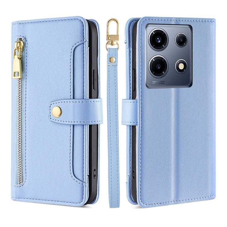 Sheep Texture Cross-body Zipper Wallet Leather Phone Case, Series 1 My Store