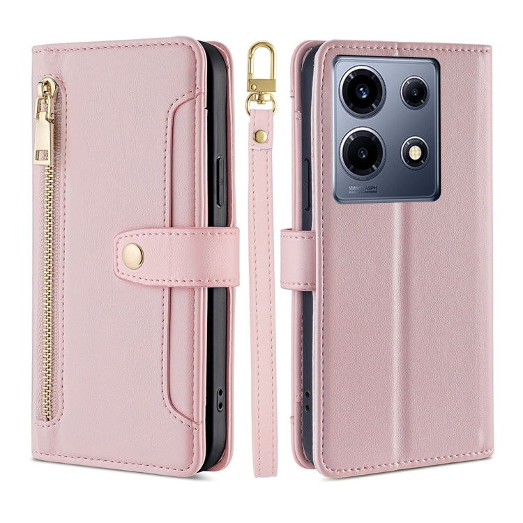 Sheep Texture Cross-body Zipper Wallet Leather Phone Case, Series 1 My Store