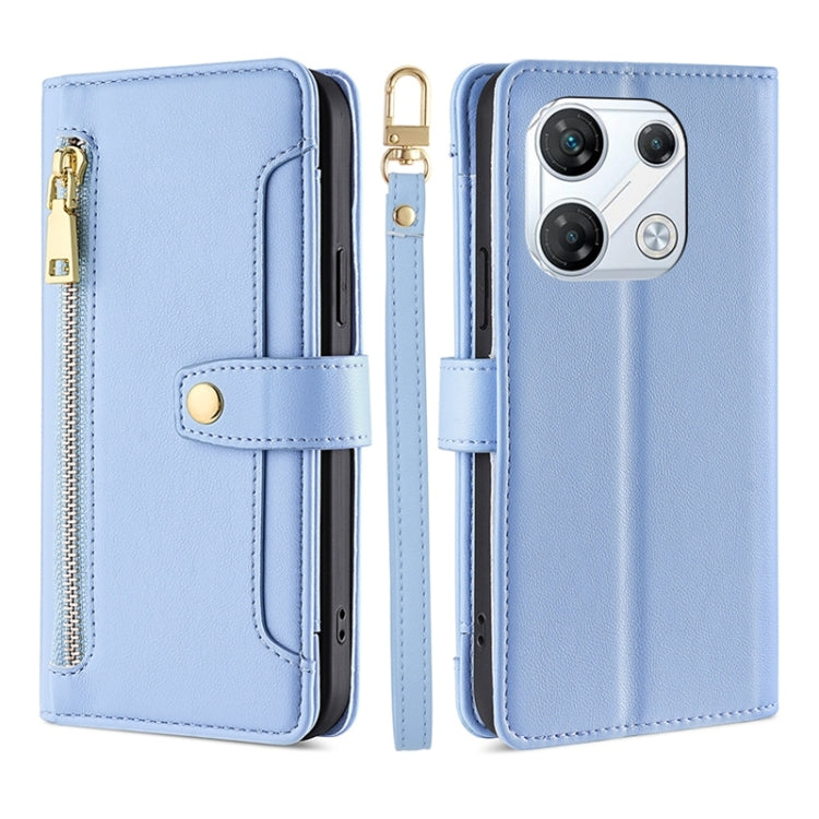 Sheep Texture Cross-body Zipper Wallet Leather Phone Case, Series 2 My Store