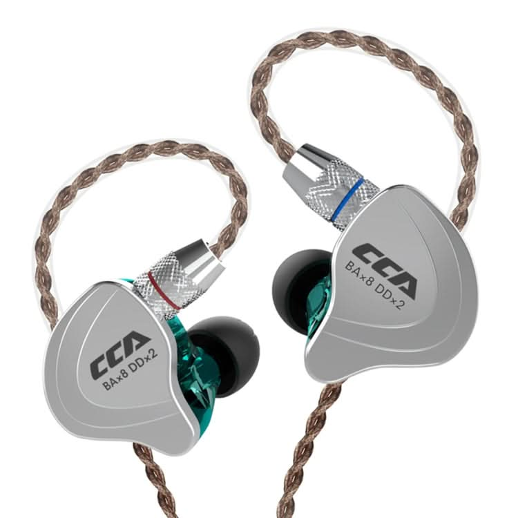 CCA CCA-C10 3.5mm Gold Plated Plug Ten Unit Hybrid Wire-controlled In-ear Earphone