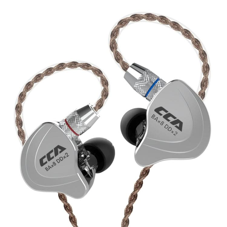 CCA CCA-C10 3.5mm Gold Plated Plug Ten Unit Hybrid Wire-controlled In-ear Earphone